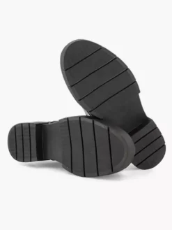 Zwarte Leren Bikerboot -Skechers Winkel 2251357 H3