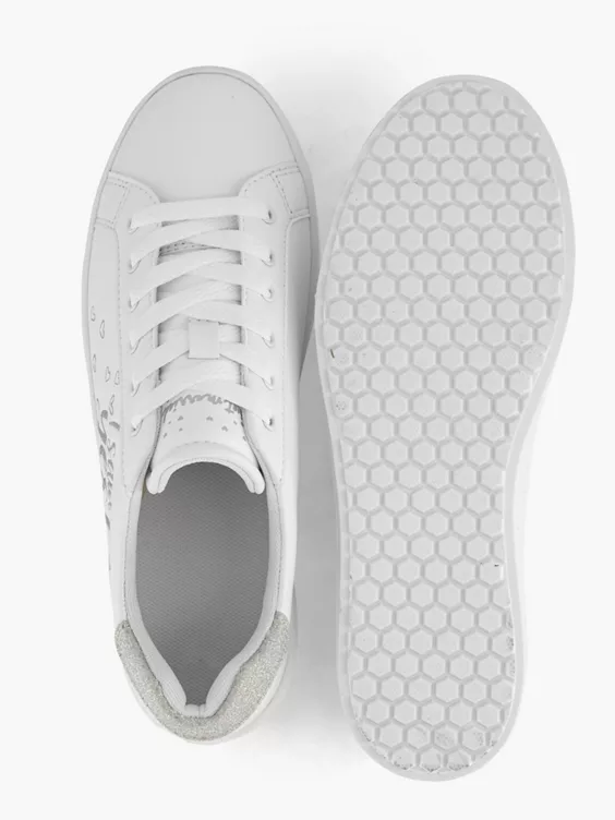 Witte Sneaker Glitter 5 Witte Sneaker Glitter - Afbeelding 3