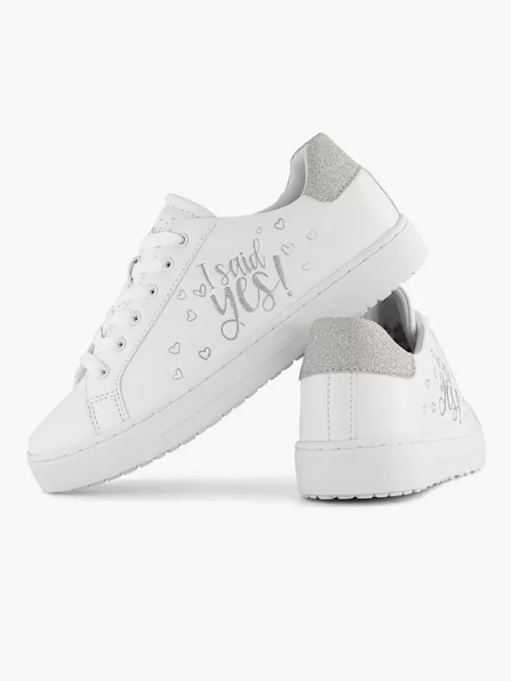 Witte Sneaker Glitter 7 Witte Sneaker Glitter - Afbeelding 5
